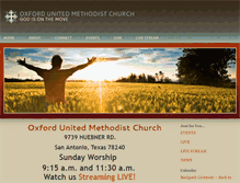 Tablet Screenshot of oxfordumc.org